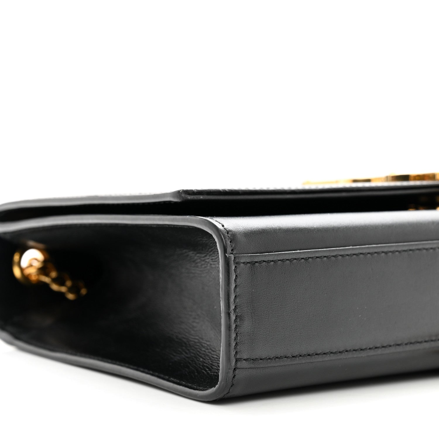 Saint Laurent Smooth Calfskin Medium Classic Monogram Kate Tassel Satchel Black 8 of 9