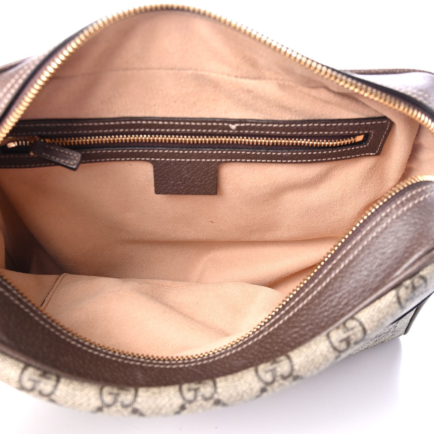 GG Supreme Monogram Web Small Ophidia Shoulder Bag Brown