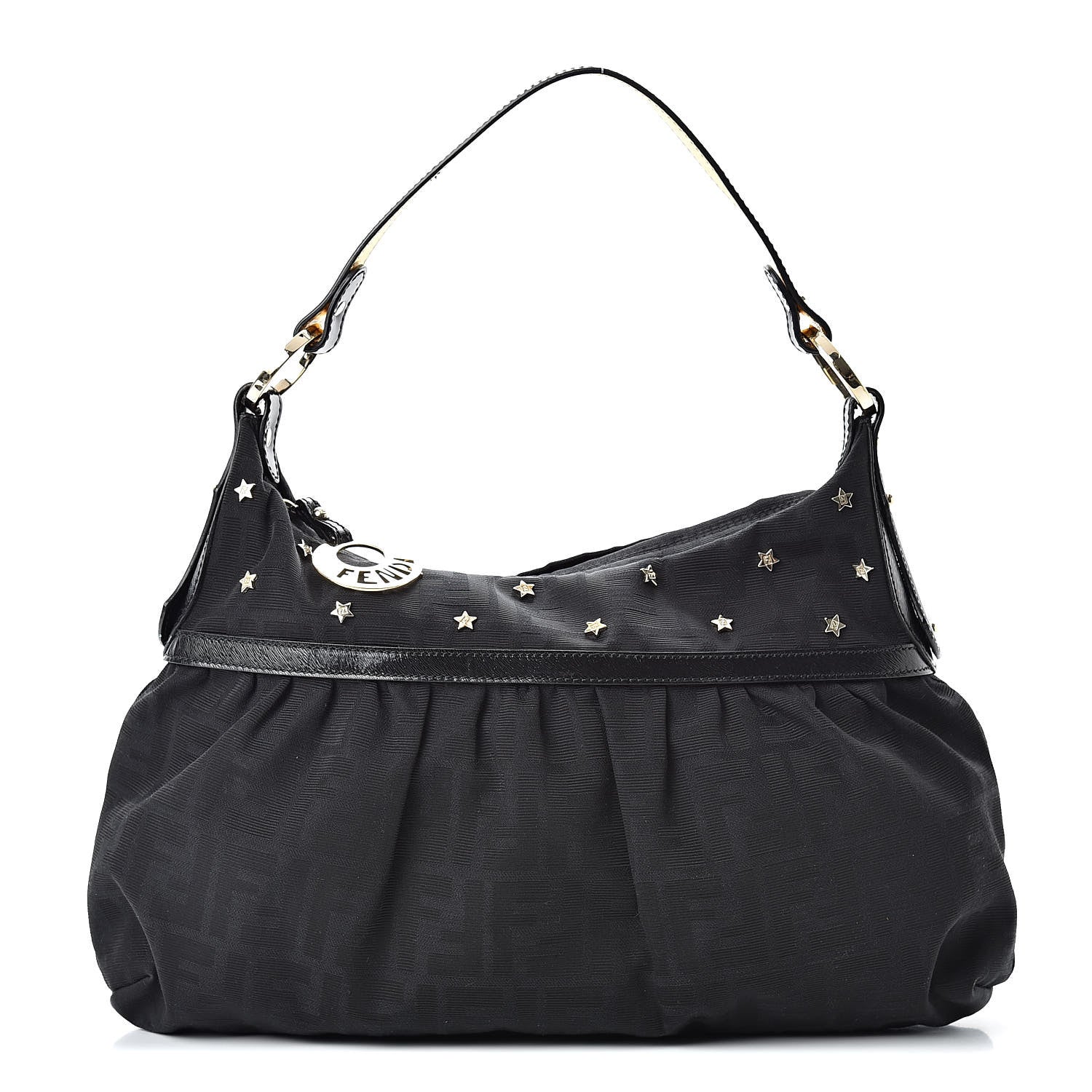 Fendi Zucca Star Chef Hobo Black 1 of 11