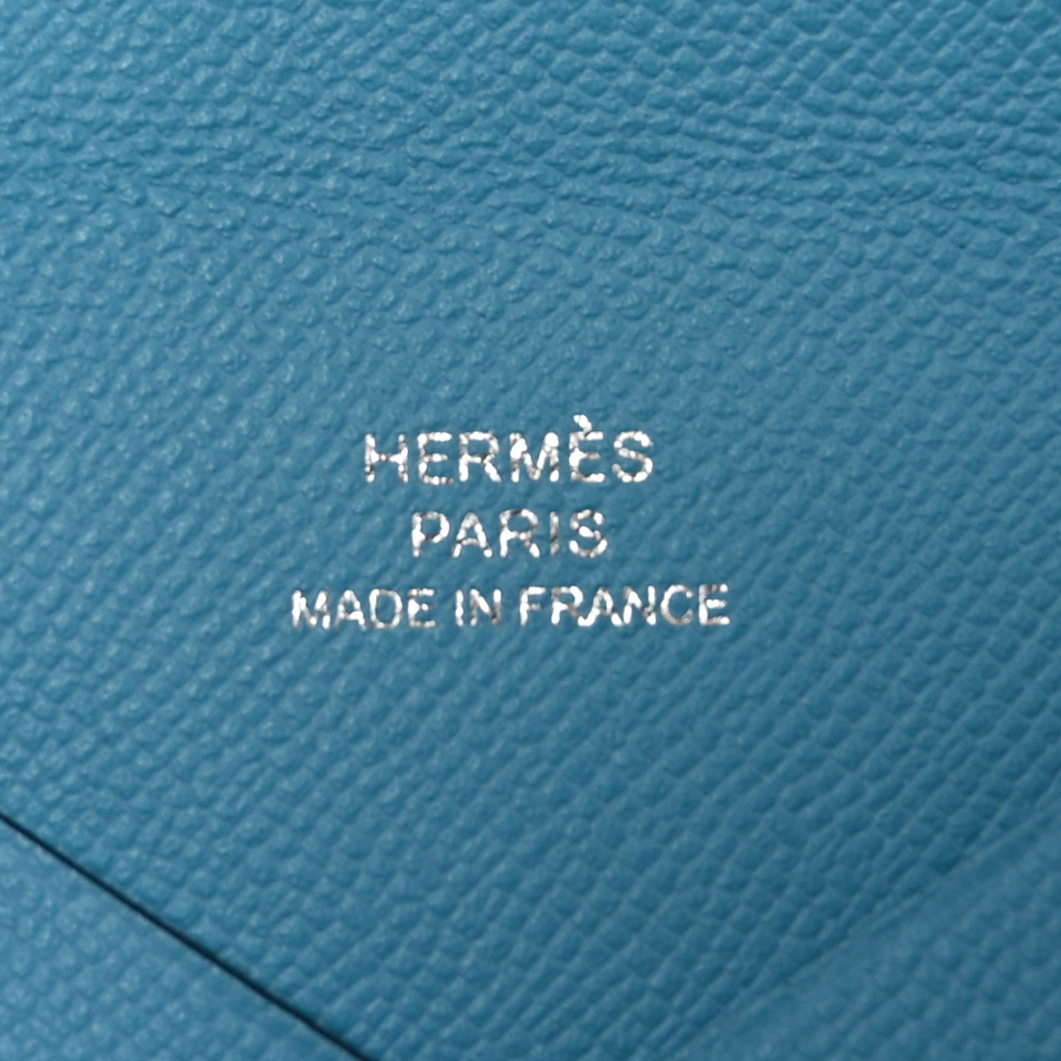 Hermes Epsom Calvi Card Case Celeste 6 of 8