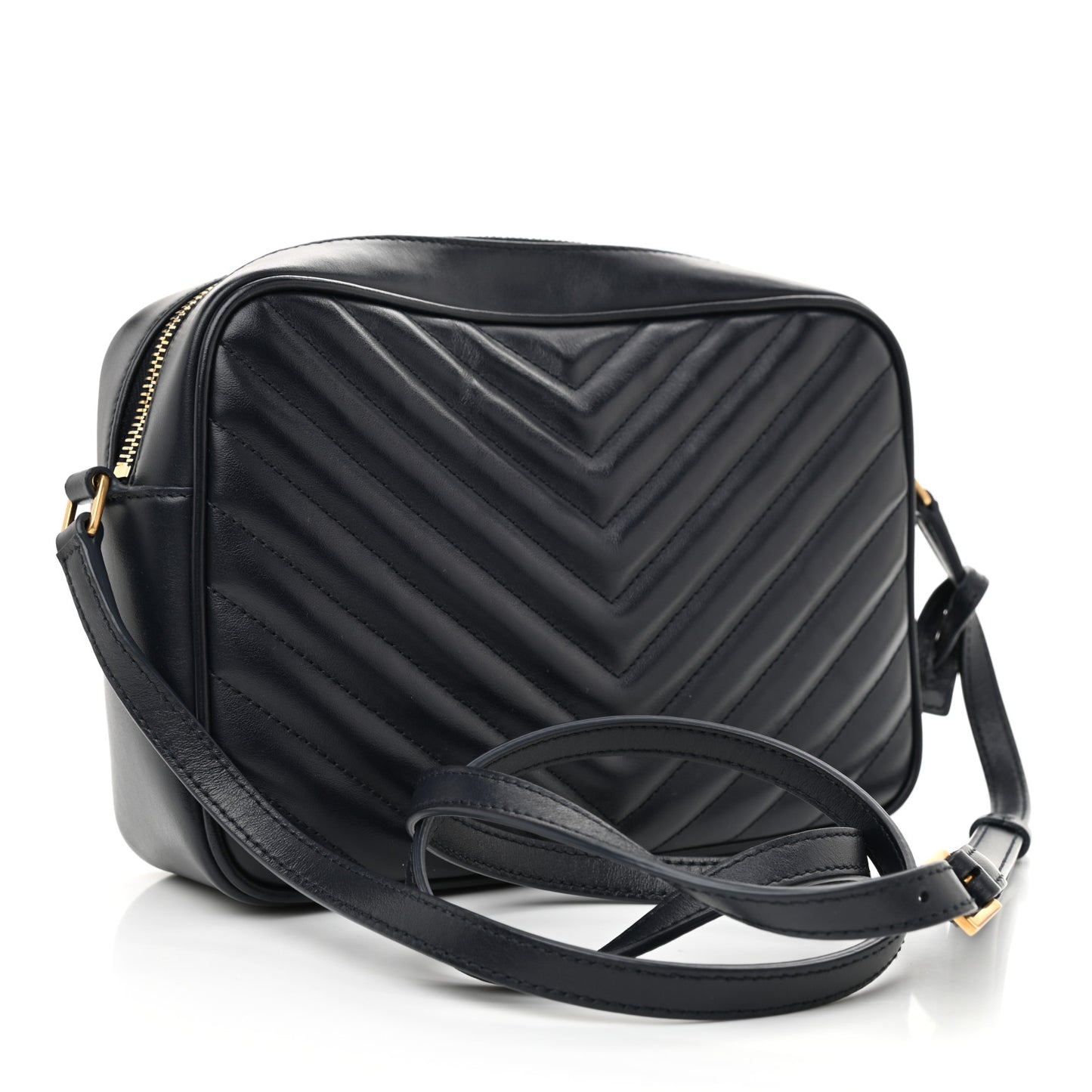 Calfskin Matelasse Monogram Lou Camera Bag Navy