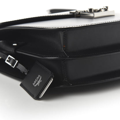 MCM Calfskin Small Patricia Crossbody Bag Black 6 of 9