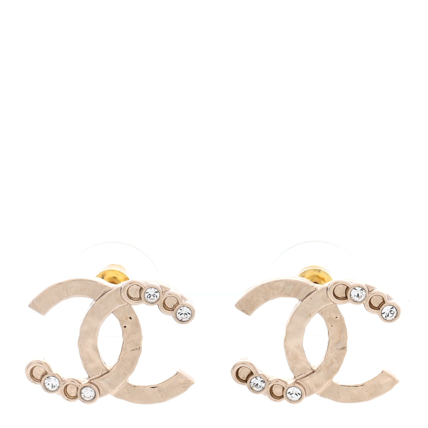Crystal CC Earrings Gold
