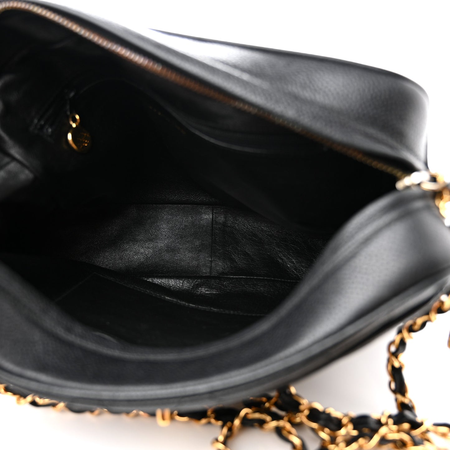 Caviar Quilted Camera Case Black