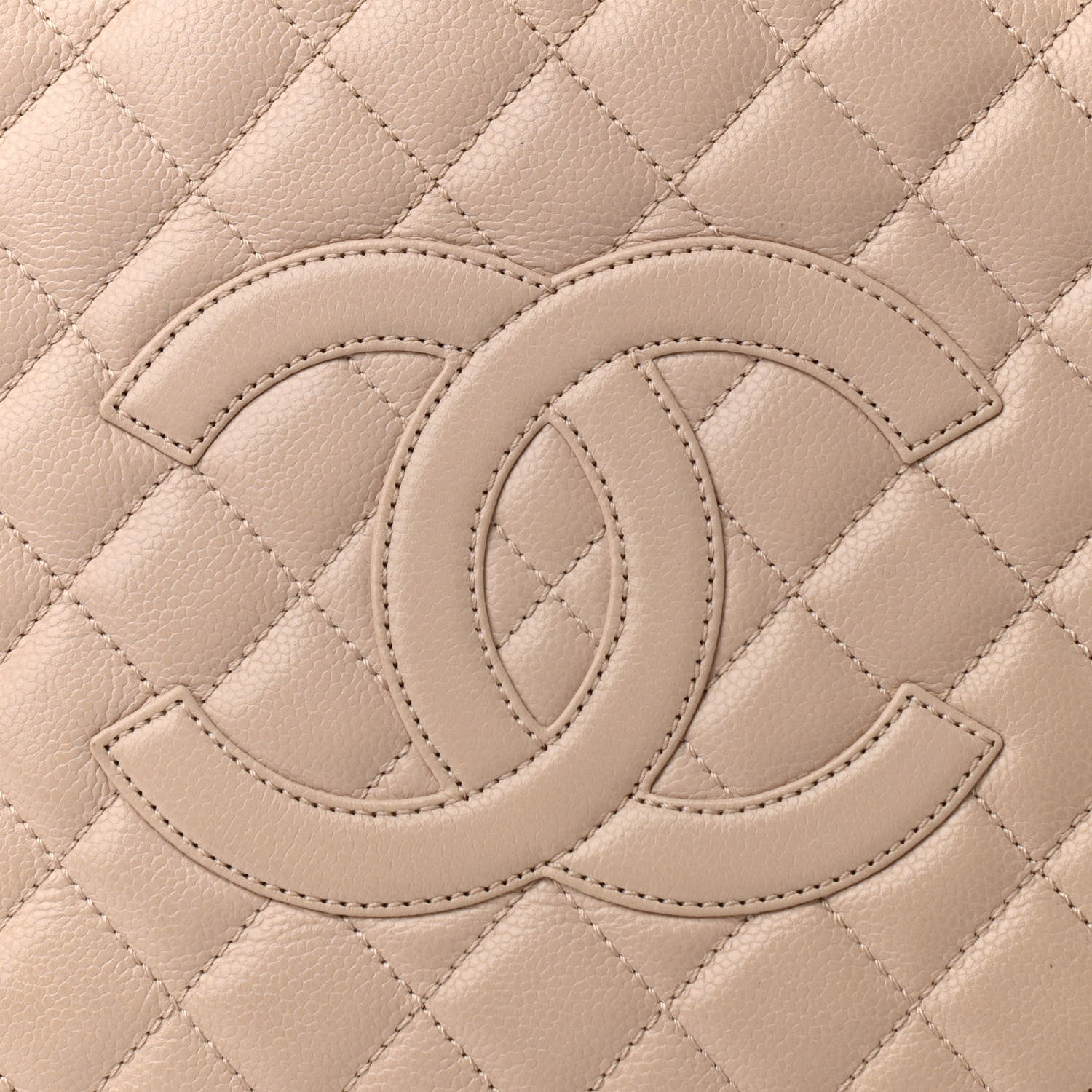 Chanel Caviar Quilted Grand Shopping Tote GST Beige Clair 8 of 23