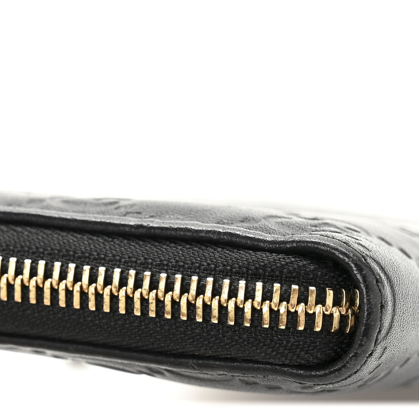 Guccissima Signature Zip Around Organizer Wallet Black