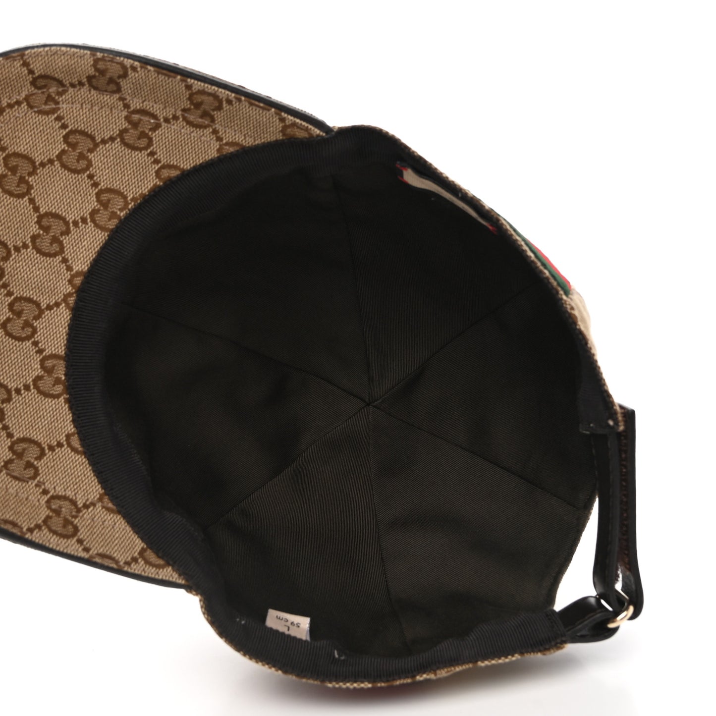 Monogram Web Baseball Hat L Beige Cocoa