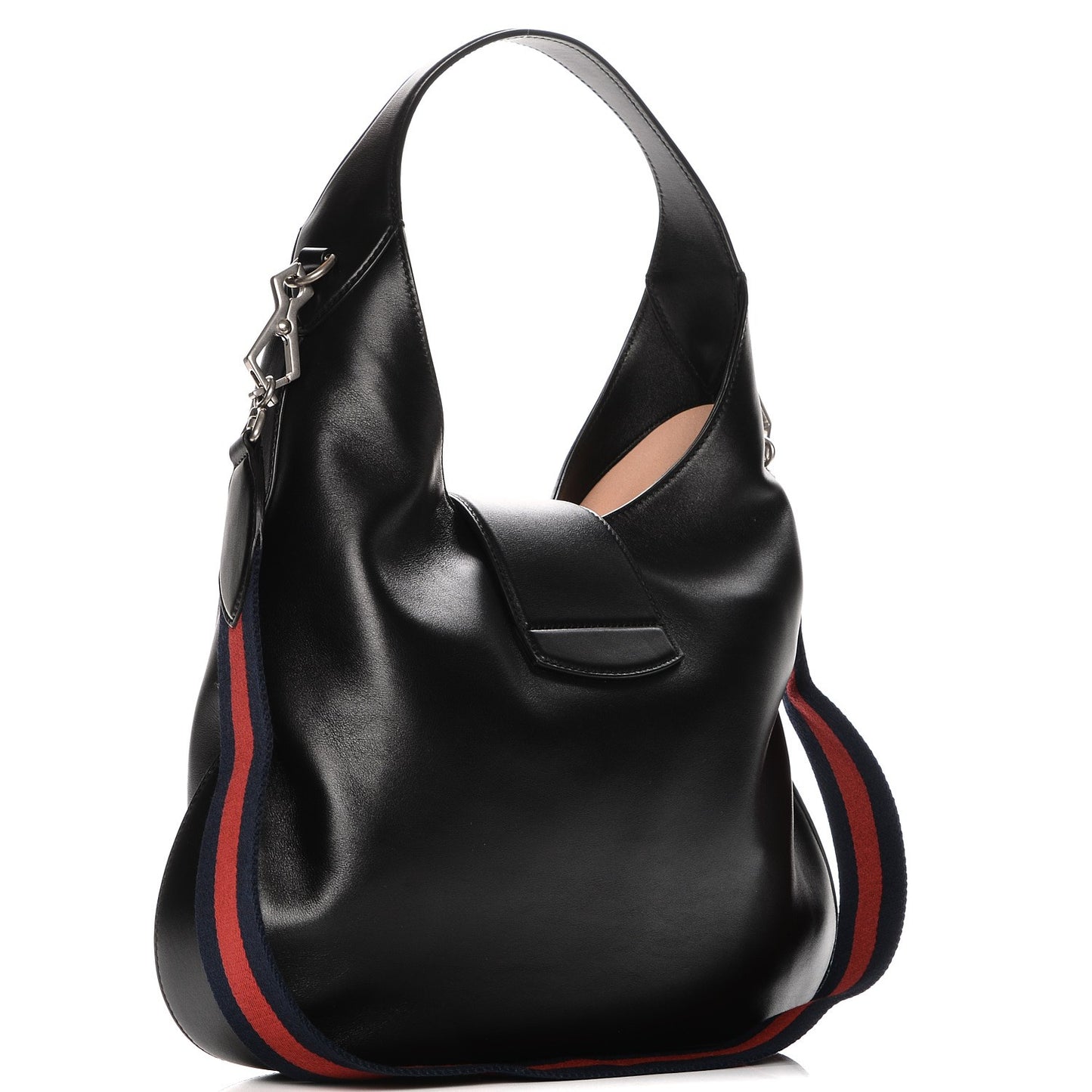 Calfskin Web Medium Dionysus Hobo Black