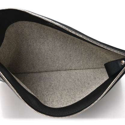 Hermes Cashmere Sac Bazar Pouch PM Black Grey 5 of 6