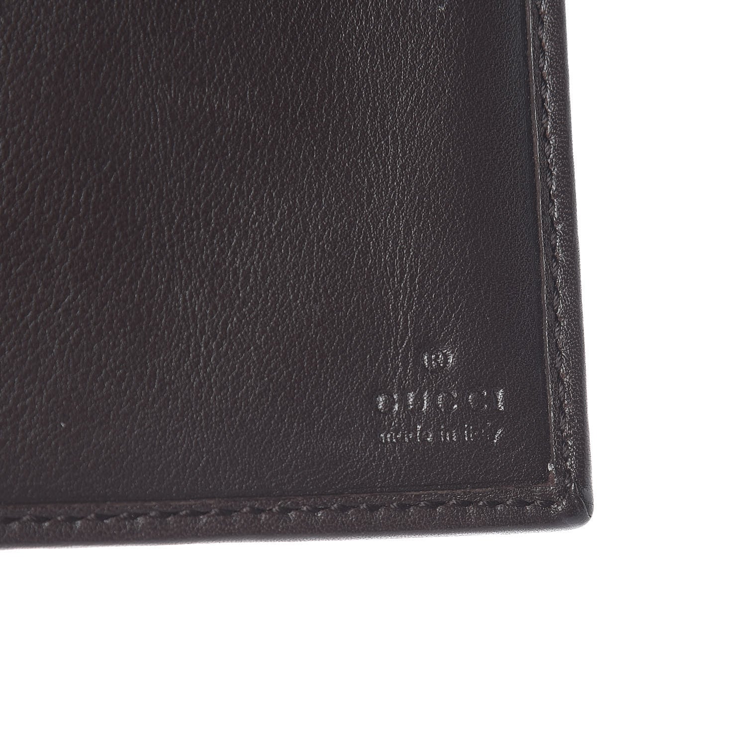 Gucci Monogram Margaux Calfskin Dice Compact Trademark Wallet Beige Ebony Cocoa 6 of 8