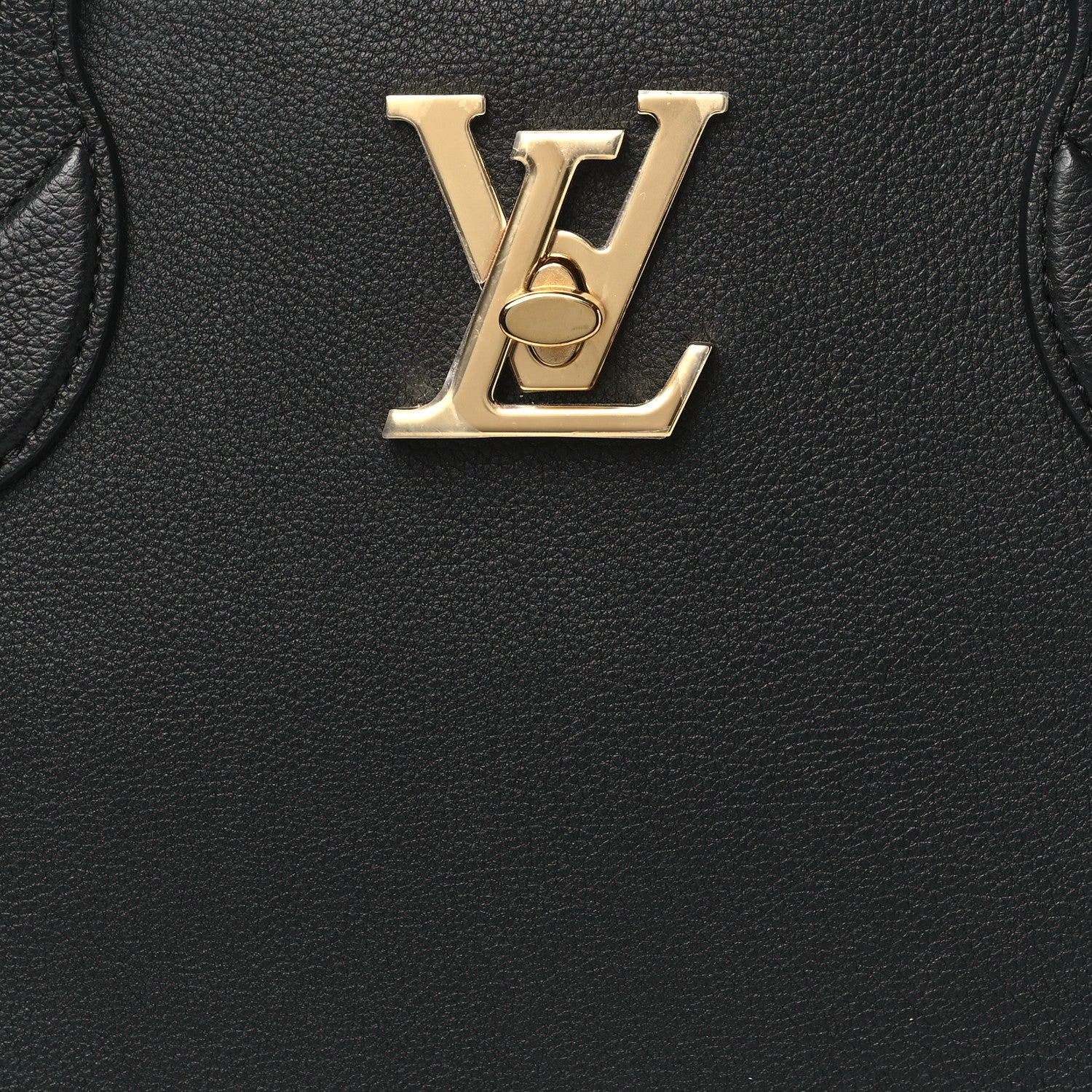 Louis Vuitton Grained Calfskin Lockme Shopper Black 7 of 10