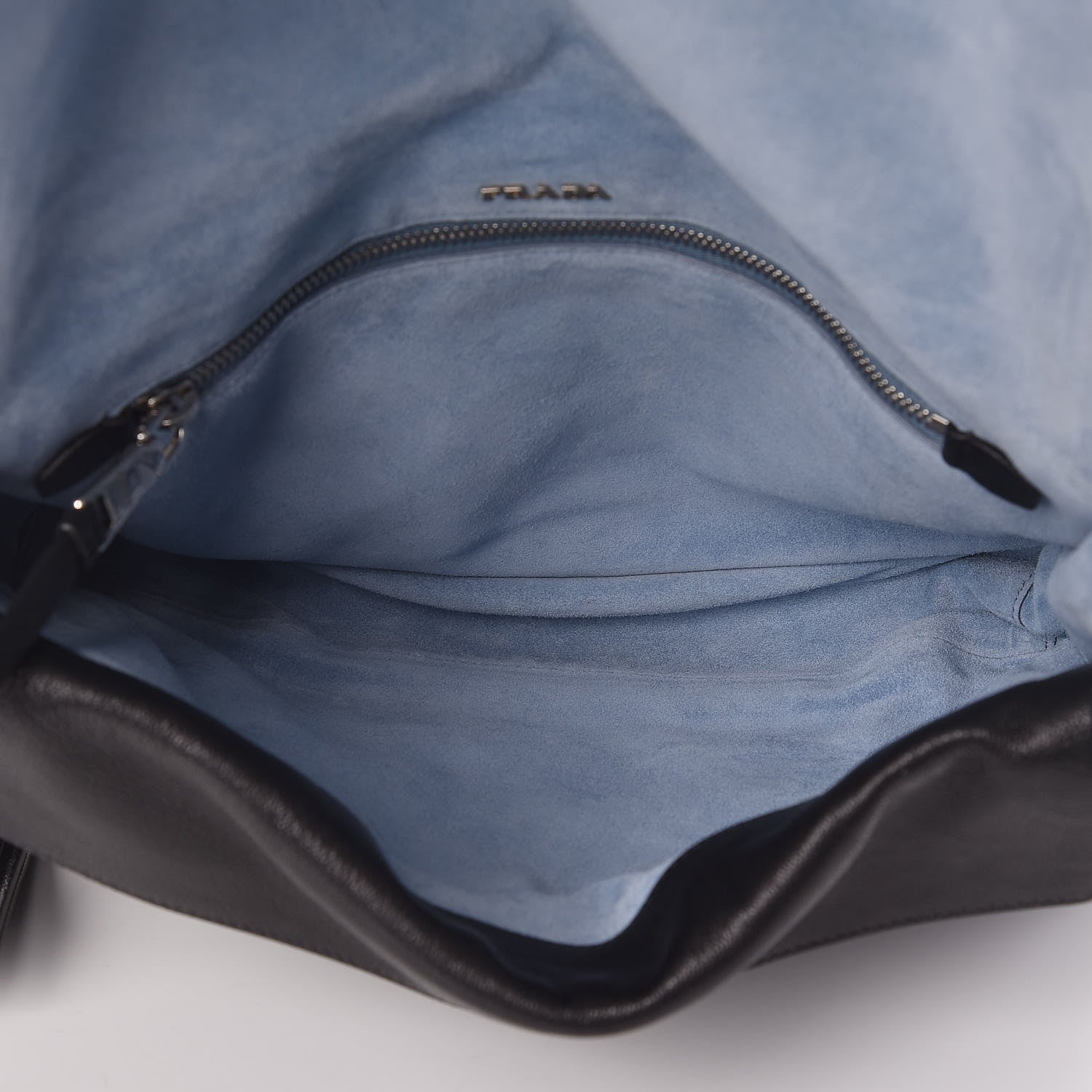 Prada Glace Calf Etiquette Flap Black Astrale 5 of 10