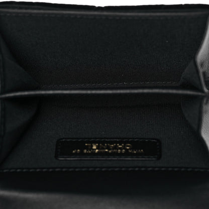 Chanel Velvet Quilted Flap Card Holder Black 7 of 10