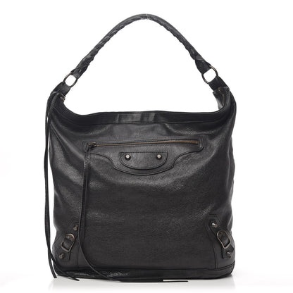 Balenciaga Agneau Classic Hardware Day Hobo Black 1 of 3