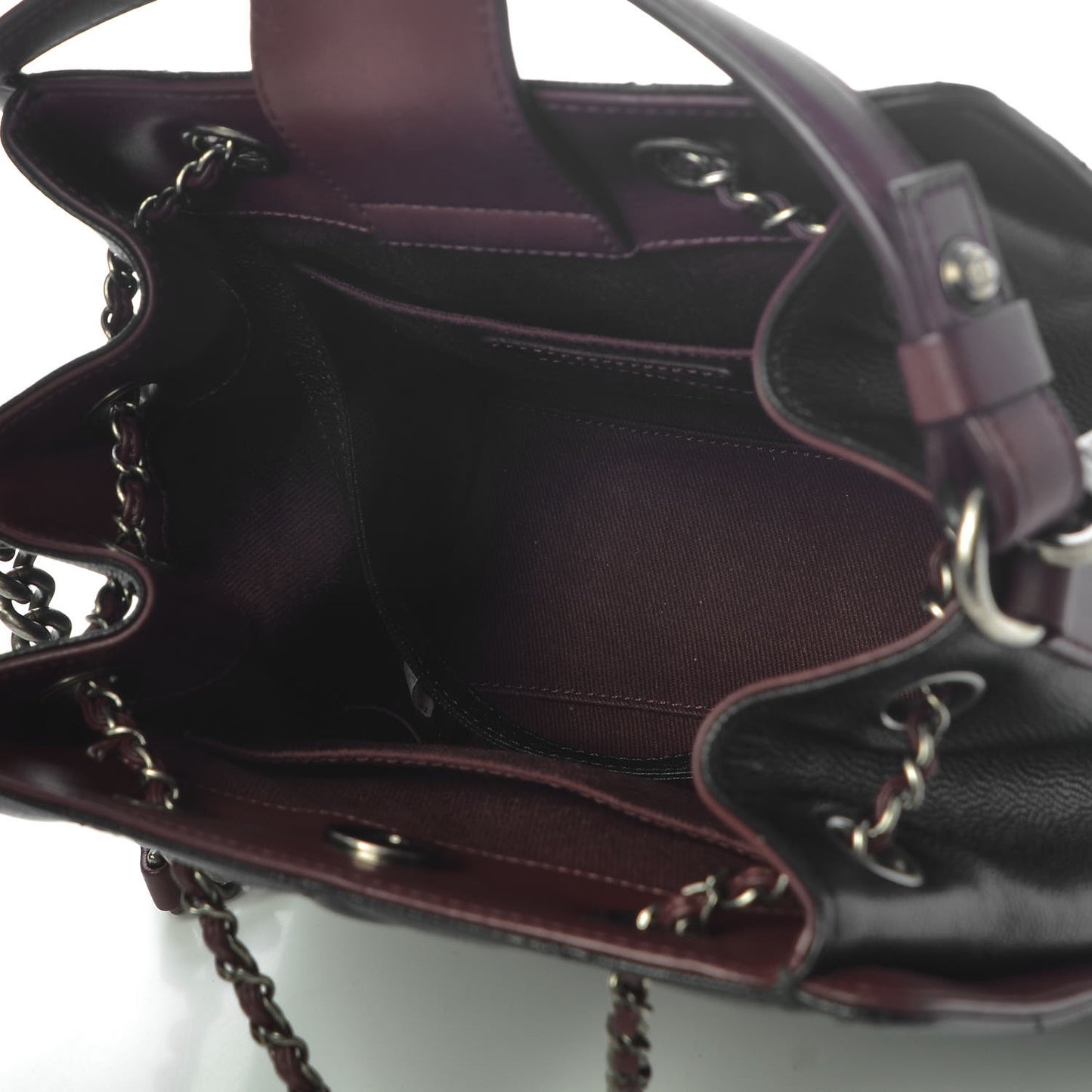 Caviar Quilted Small CC Bucket Bag Black