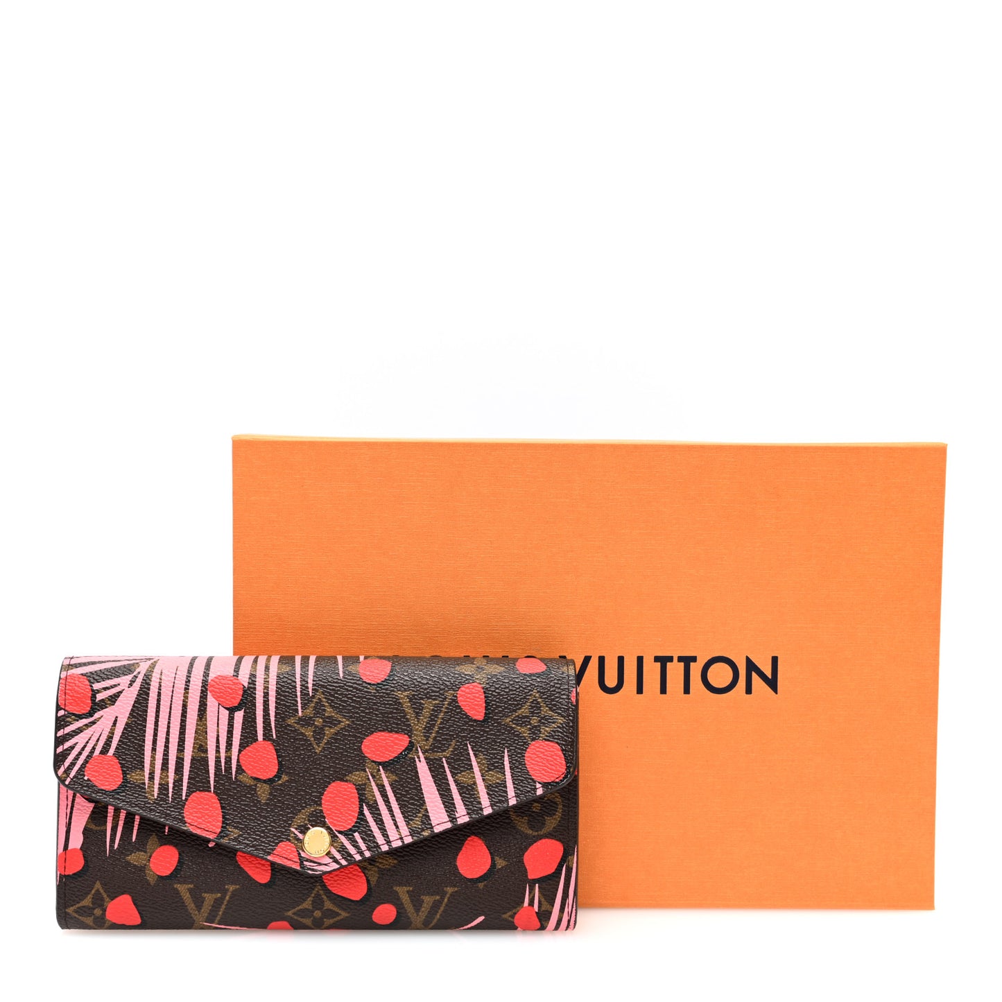 Monogram Jungle Dots Sarah Wallet Sugar Pink Poppy