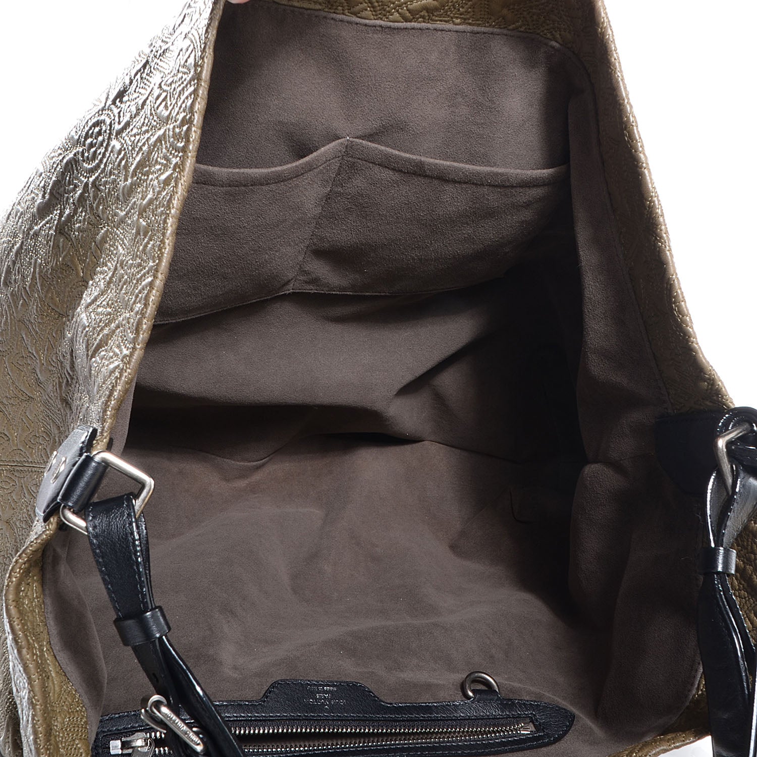 Louis Vuitton Monogram Lambskin Antheia Hobo GM Olive 5 of 7
