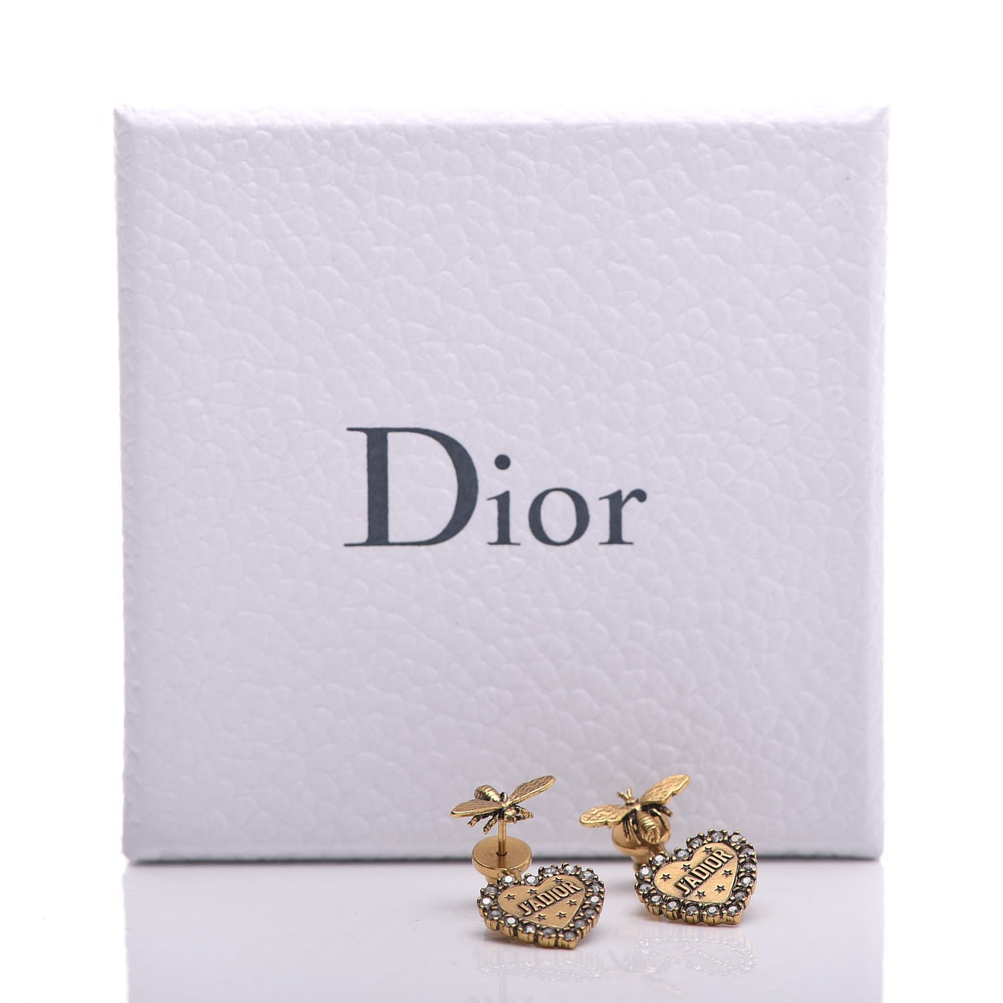 Metal Bee J'Adior Earrings Aged Gold