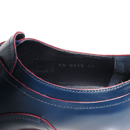Louis Vuitton Glazed Calfskin Steel Richelieu Mens Oxfords 10 Marine 7 of 8