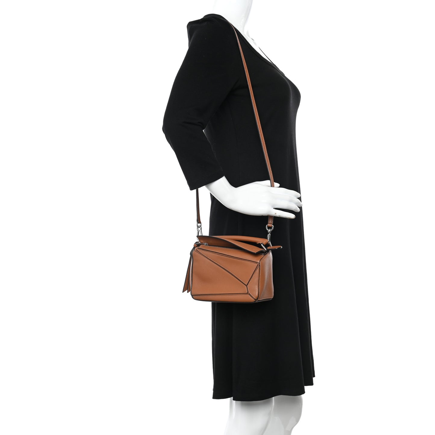 Calfskin Mini Puzzle Bag Tan