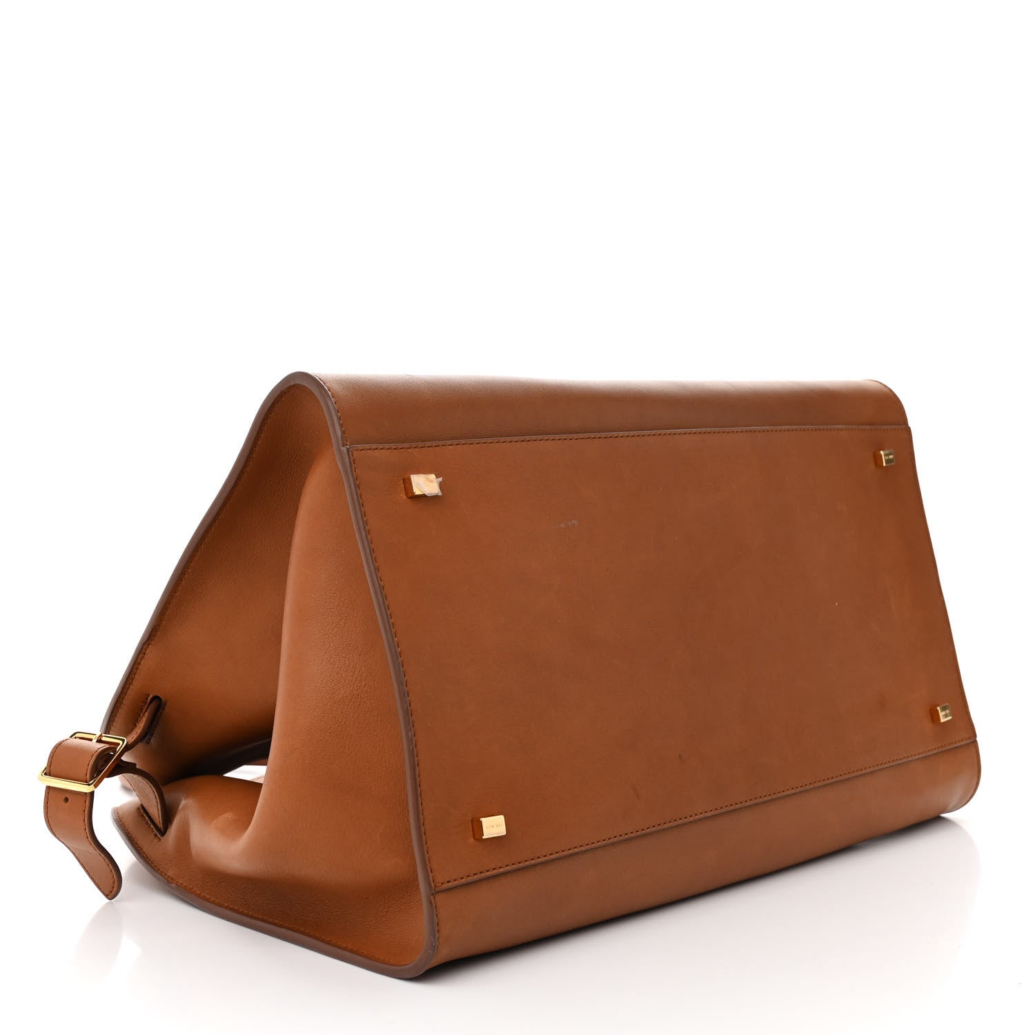 The Row Polished Saddle Calfskin Soft Margaux 15 Cuir 4 of 17