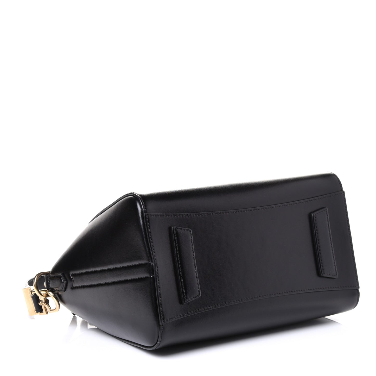 Shiny Lord Calfskin Small Antigona Black