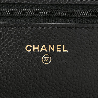 Chanel Caviar Quilted Wallet on Chain WOC Black 6 of 11