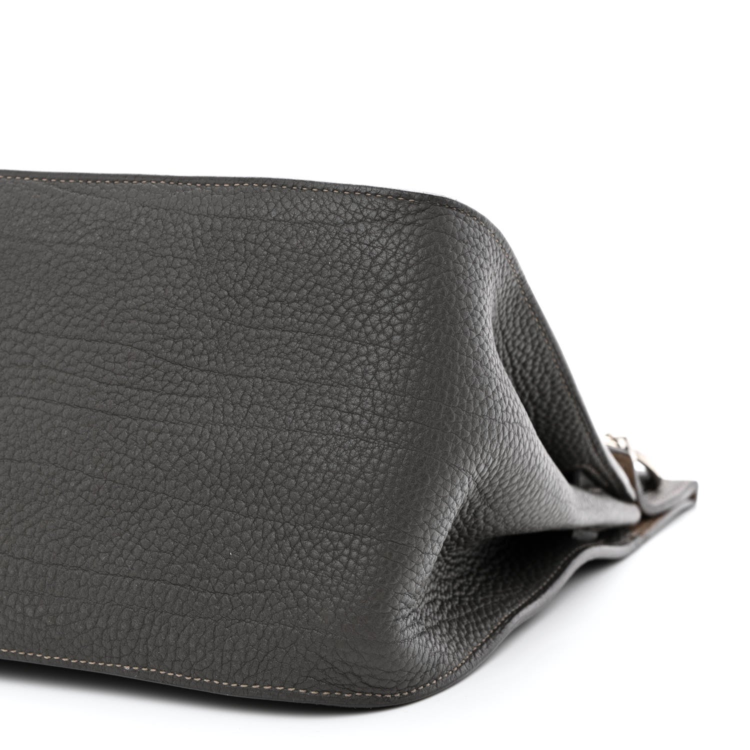 Hermes Taurillon Clemence Eclat Jypsiere 28 Etain Etoupe 9 of 16