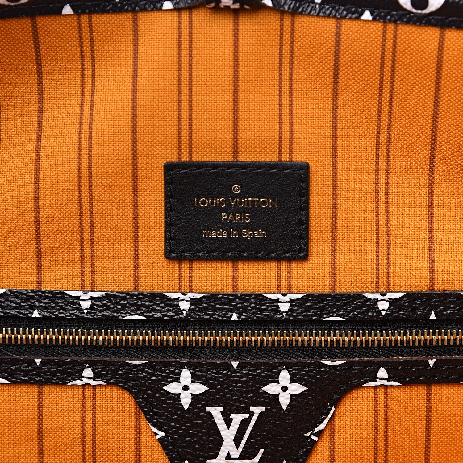Louis Vuitton Monogram Giant Jungle Neverfull MM Black 5 of 9