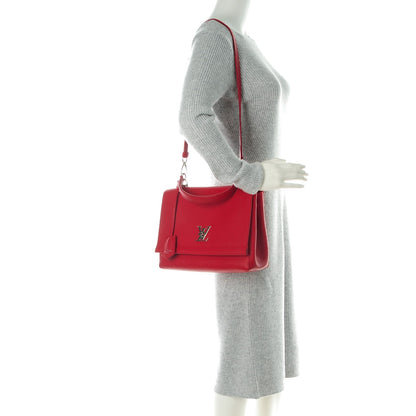 Louis Vuitton Calfskin Lock Me II Rubis 2 of 7