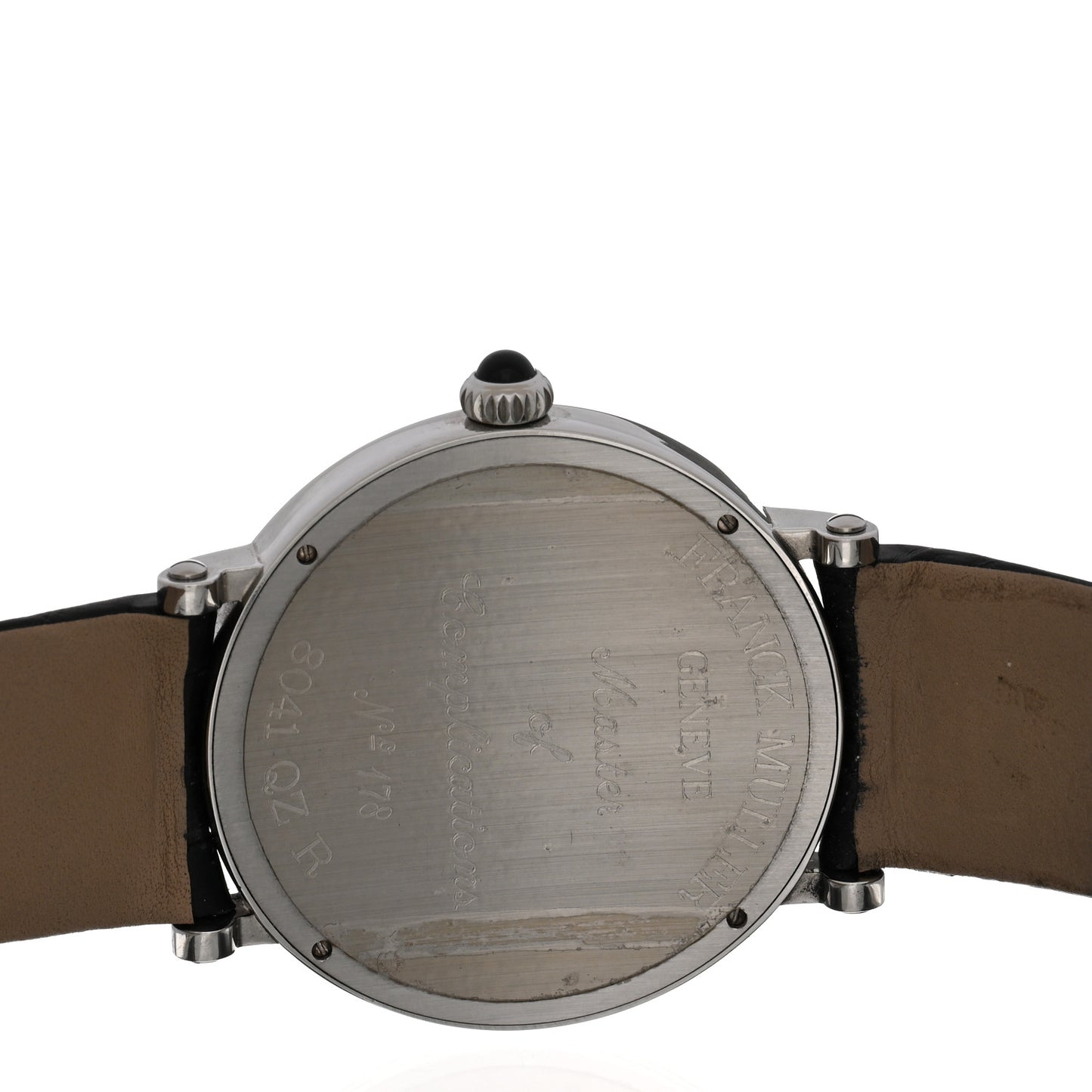 Stainless Steel Alligator 39mm Round Classic Quartz Watch 8041QZR