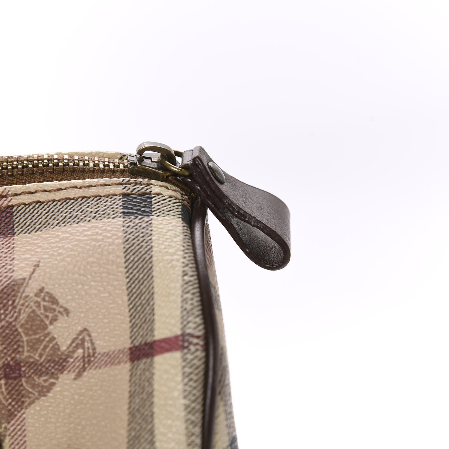 Burberry Haymarket Check Studded Bowler Brown 20 of 21