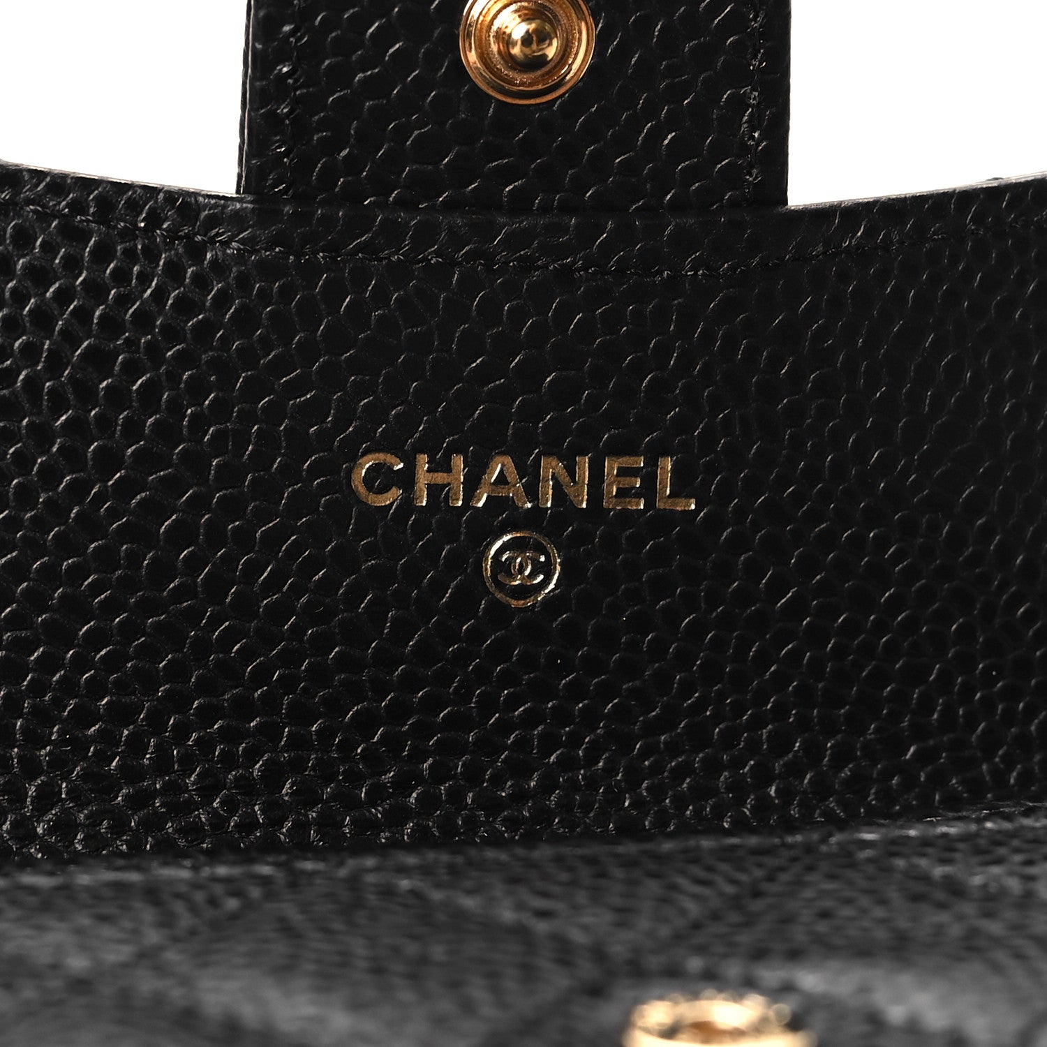 Chanel Caviar Quilted Flap Card Holder Wallet Black 6 of 9