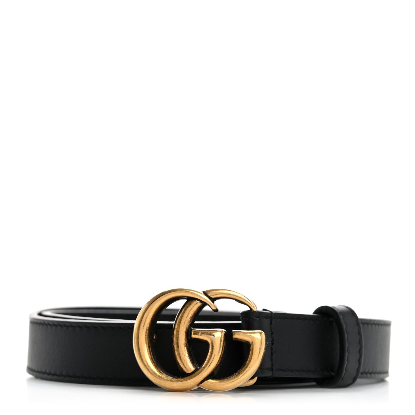 Calfskin Double G 20mm Belt 65 26 Black