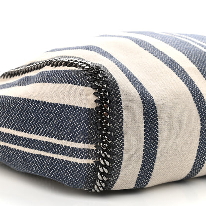Stella McCartney Canvas Striped Falabella Reversible Tote Navy 10 of 15
