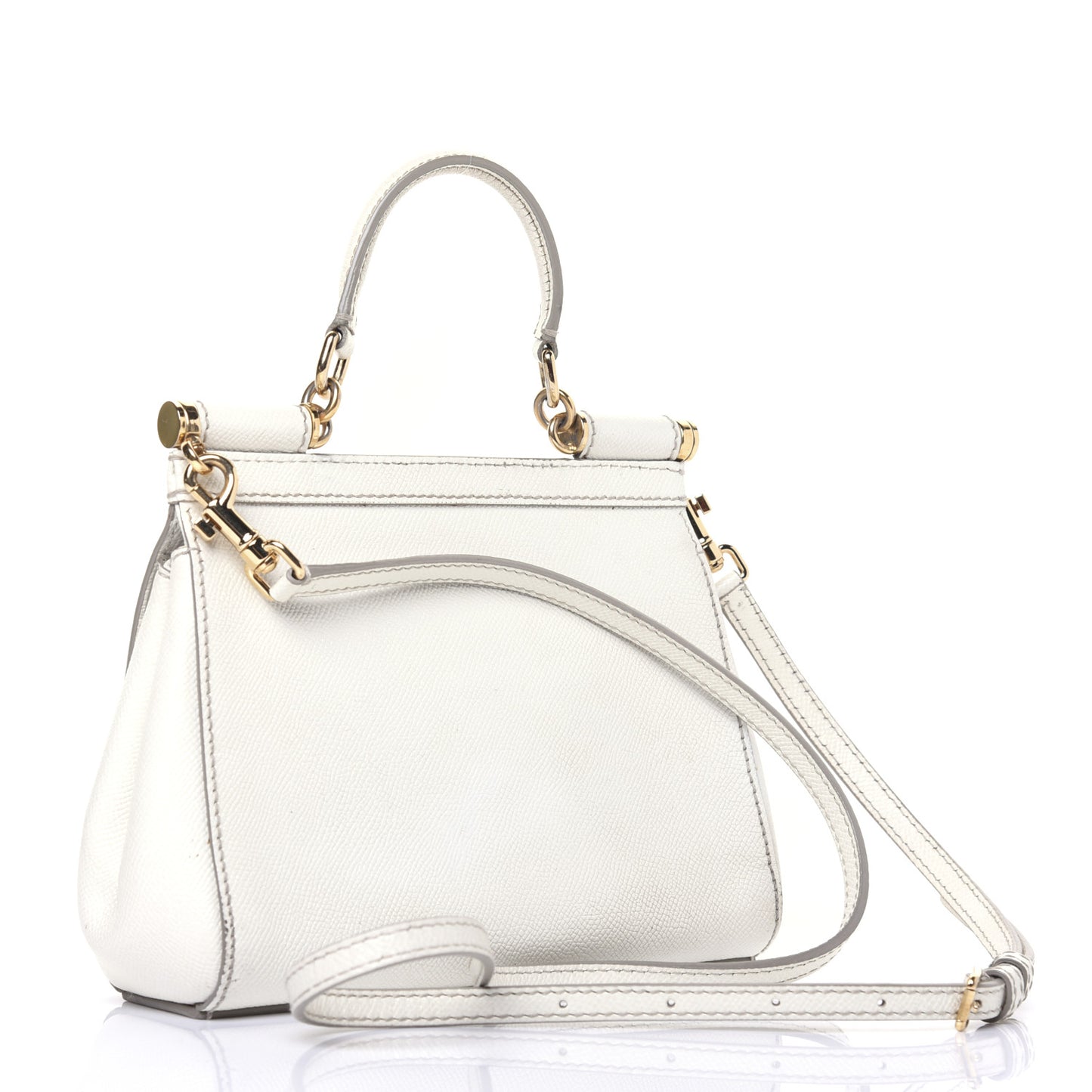 Dauphine Small Miss Sicily Satchel White