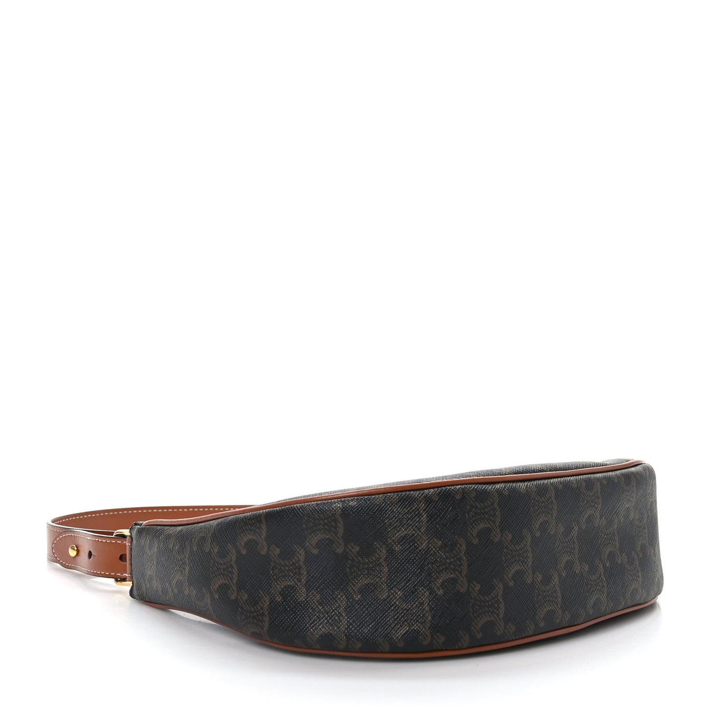 Triomphe Canvas Calfskin Ava Shoulder Bag Tan