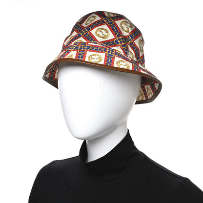 Gucci New Canvas Horsebit Interlocking G Bucket Hat S Ivory 2 of 8