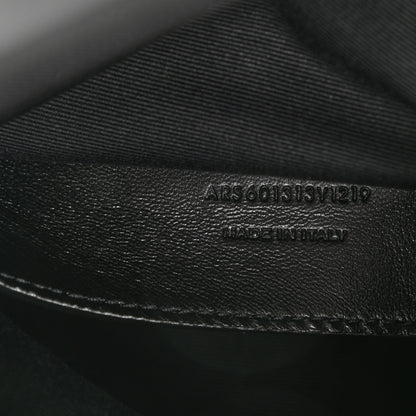 Saint Laurent Grain De Poudre West Hollywood Monogram Fold Over Clutch Black 7 of 8