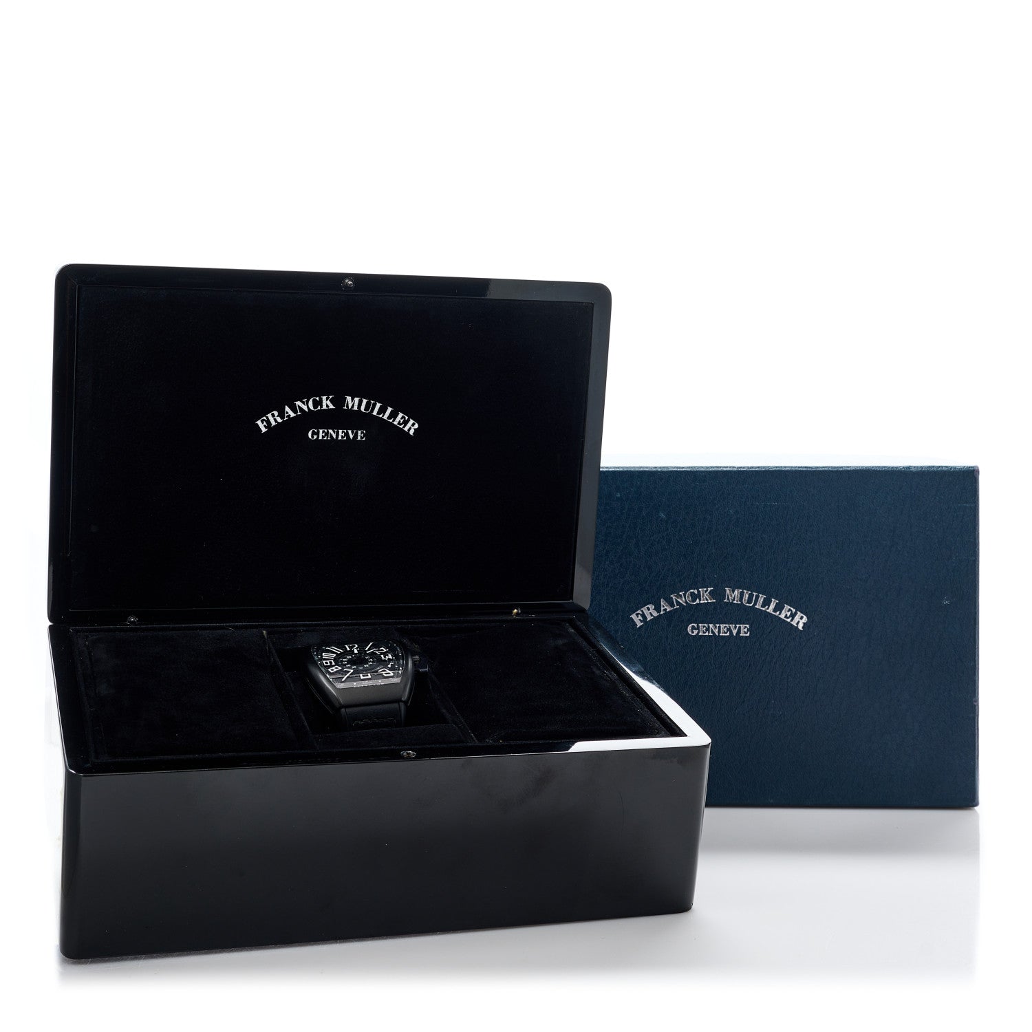 Franck Muller PVD Titanium Calfskin 45mm Vanguard Fullback Automatic Watch Black V45SCDTLCK 5 of 5