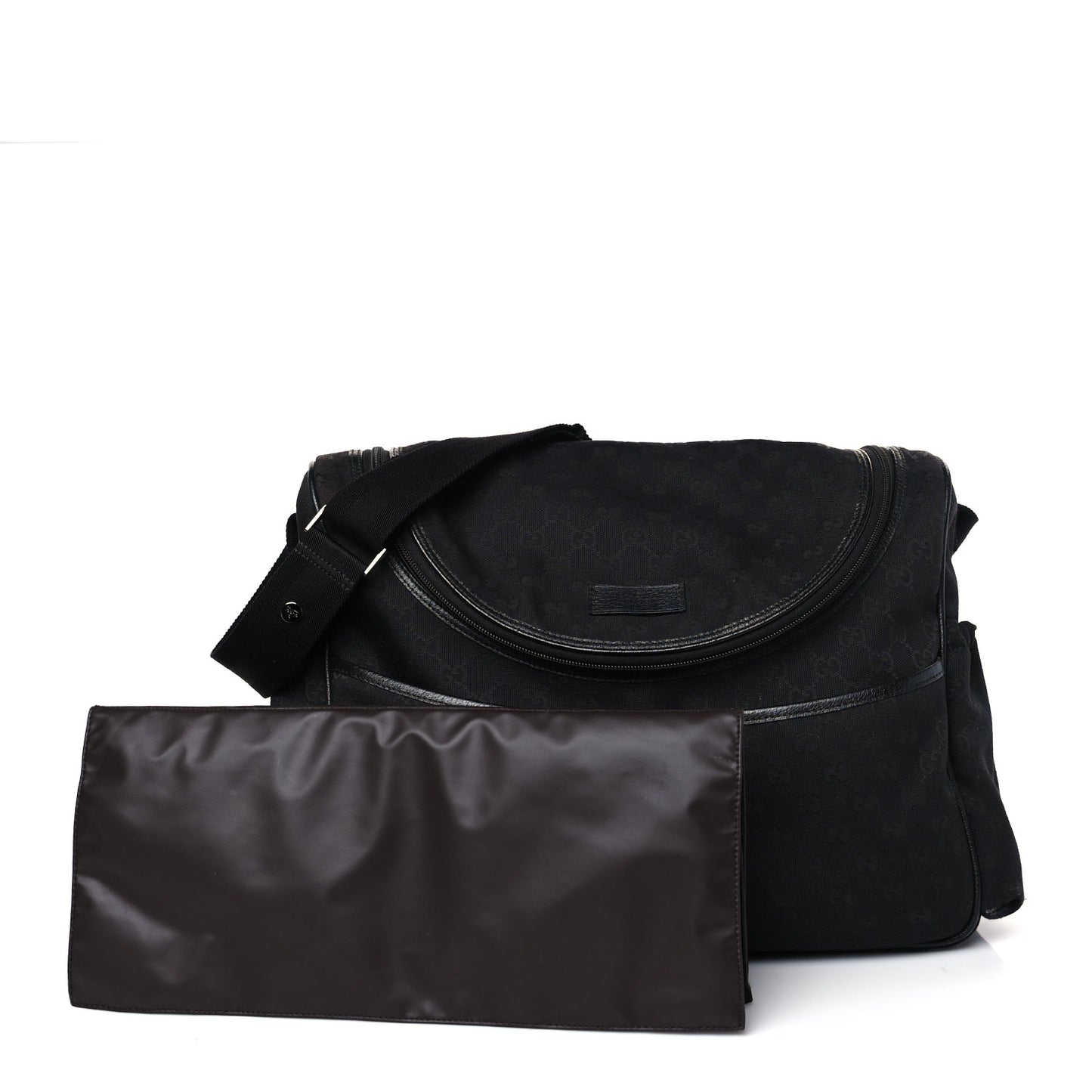 Monogram Large Diaper Bag Black
