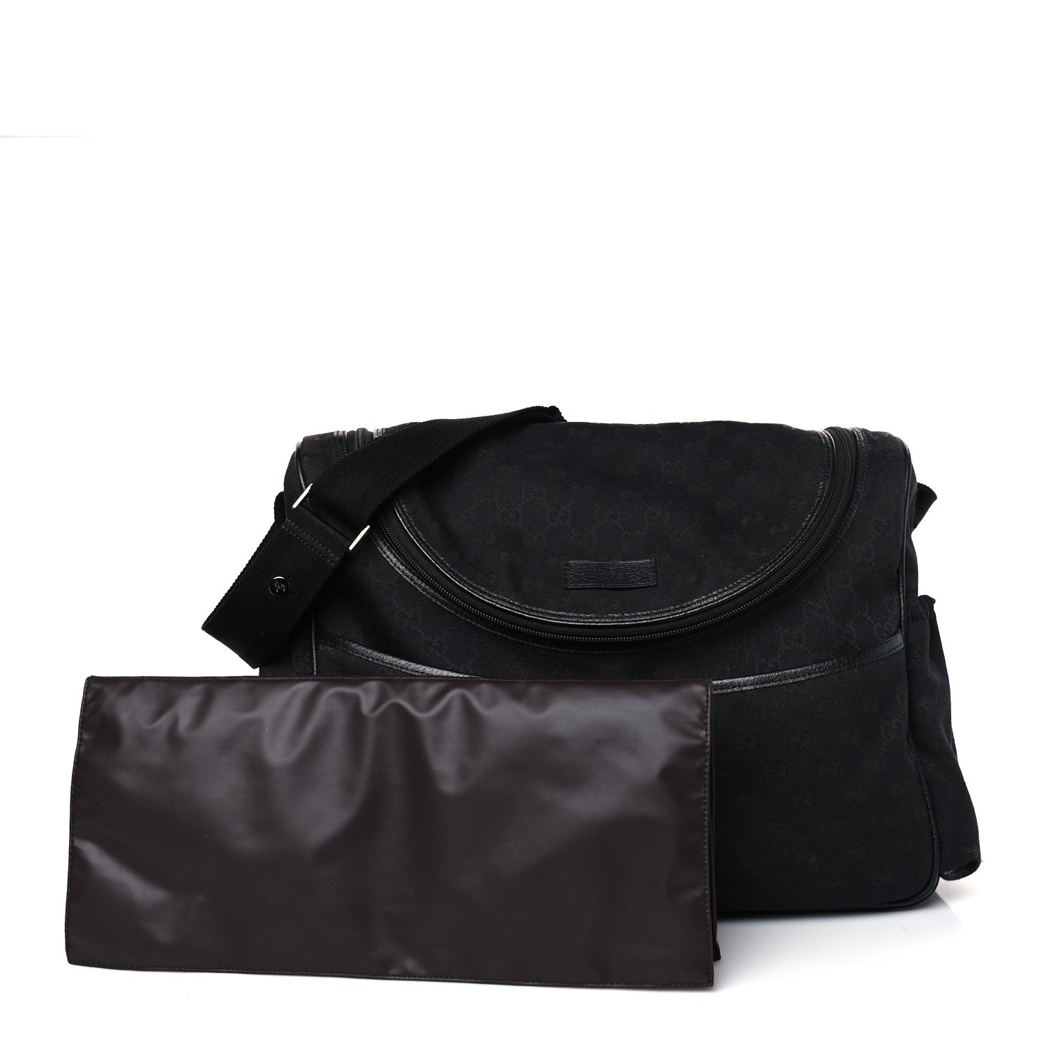 Gucci Monogram Large Diaper Bag Black 1 of 10