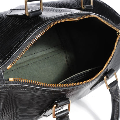Louis Vuitton Epi Speedy 25 Black 5 of 7