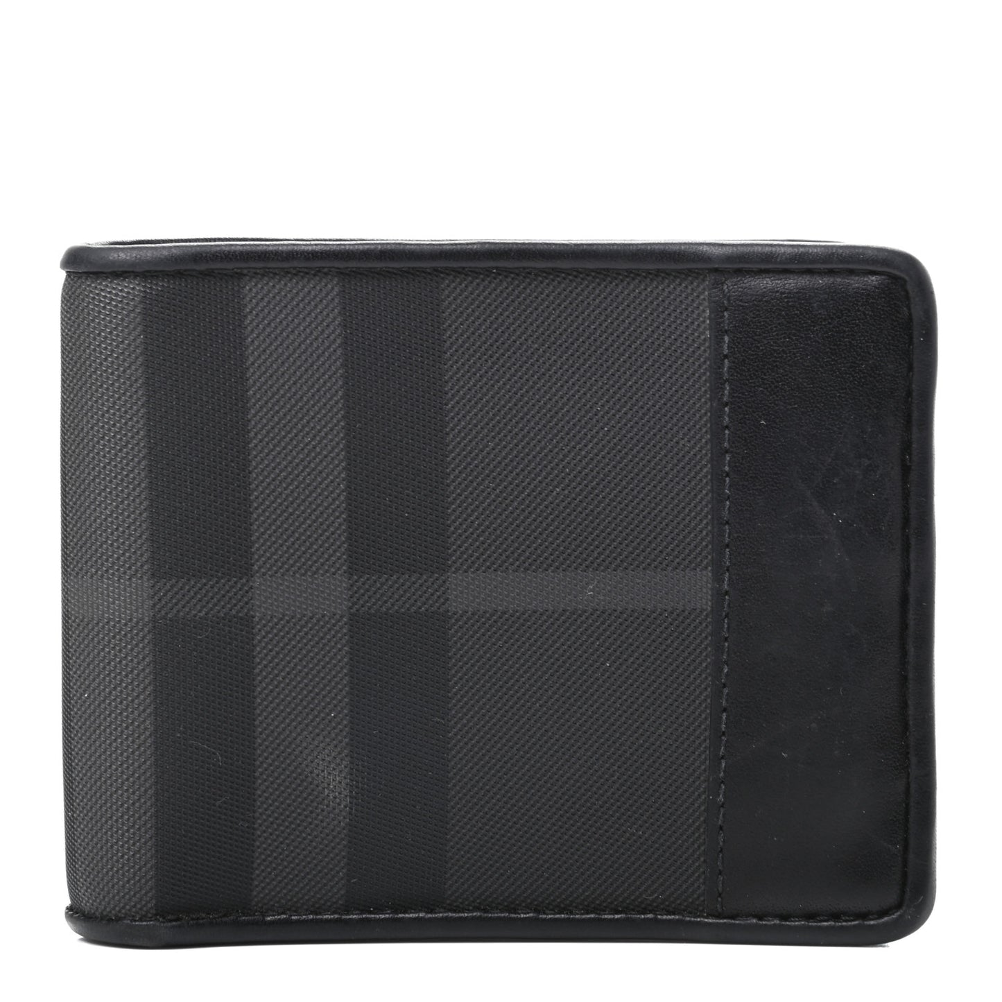 Smoked Check Bi-Fold Wallet Black