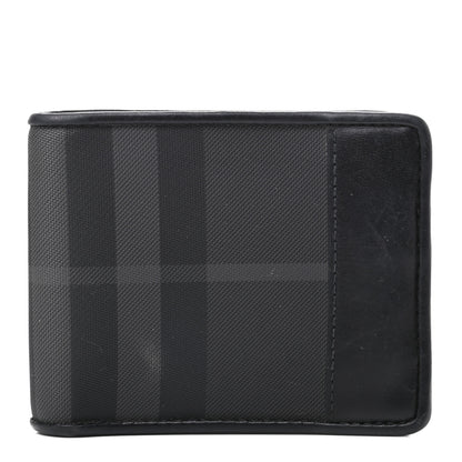 Burberry Smoked Check Bi-Fold Wallet Black 1 of 7