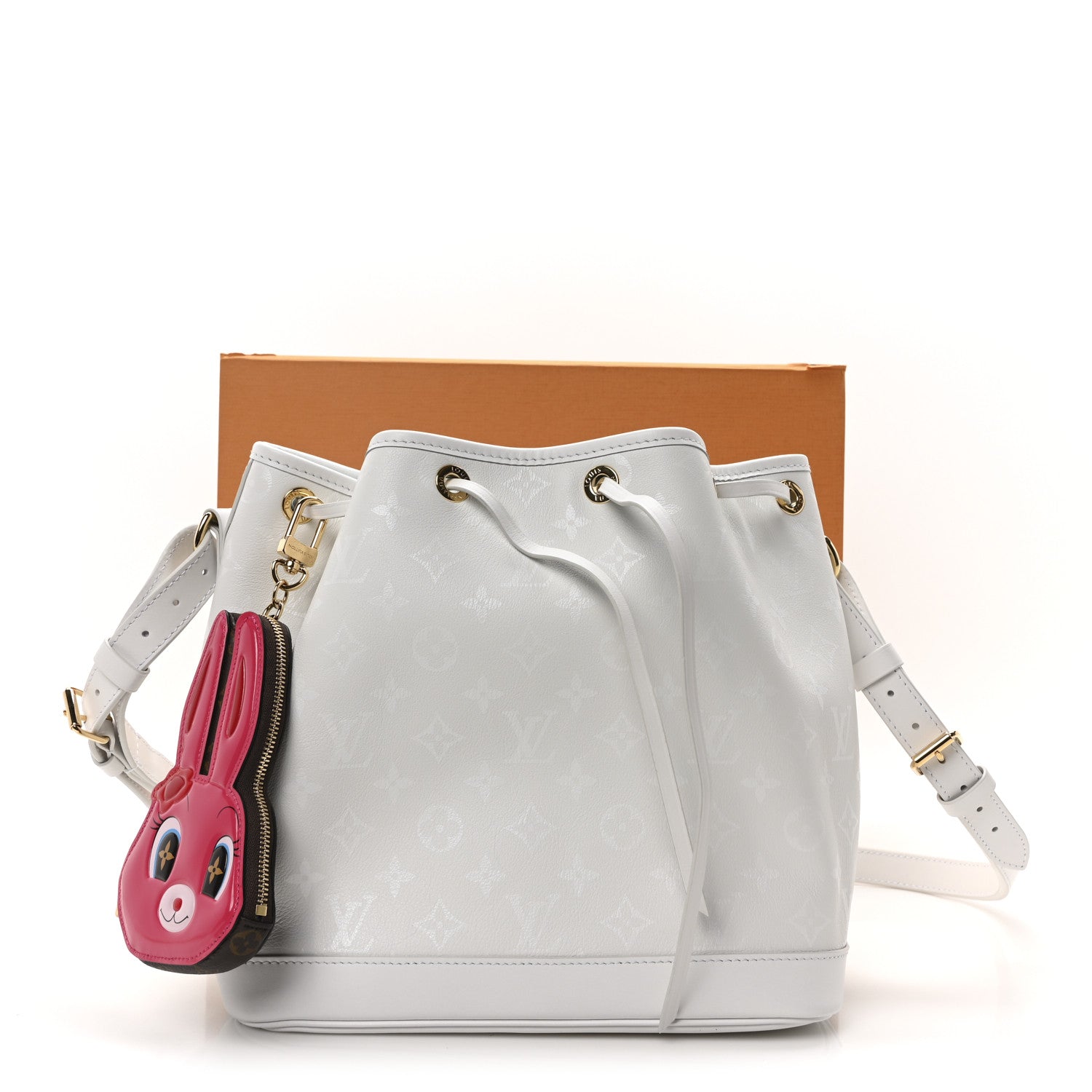 Louis Vuitton X SUN YITIAN Calfskin Monogram Petit Noe White 10 of 10