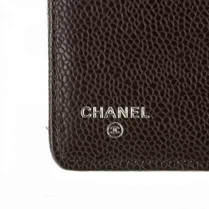 Chanel Caviar Quilted Notebook Agenda Cover Brown 5 of 7