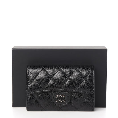 Chanel Caviar Quilted Flap Card Holder Black 8 of 8