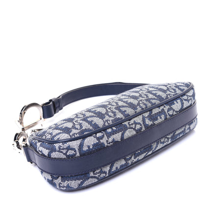Christian Dior Monogram Shoulder Bag Blue 4 of 13