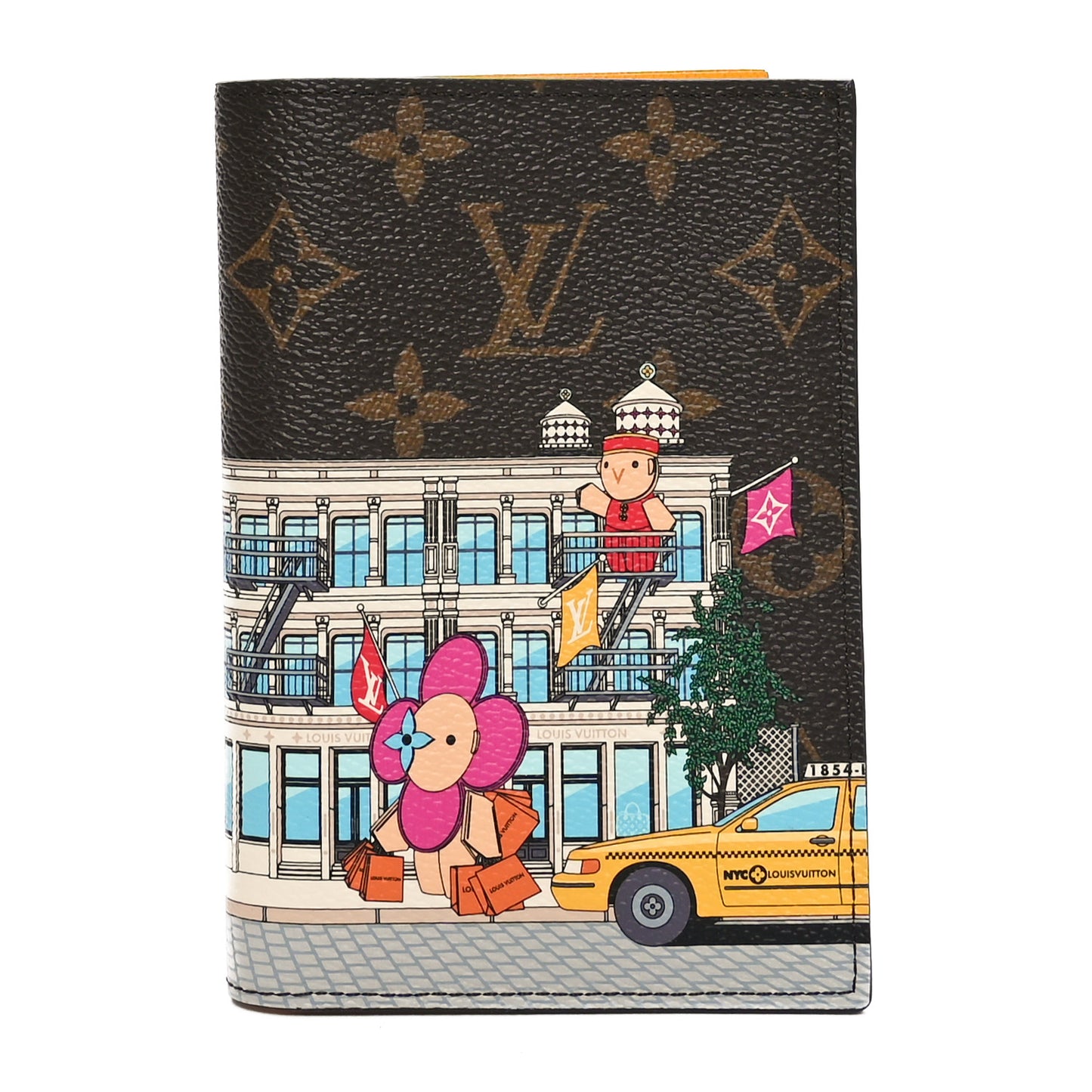 Monogram 2022 Christmas Animation New York Soho Passport Cover Yellow
